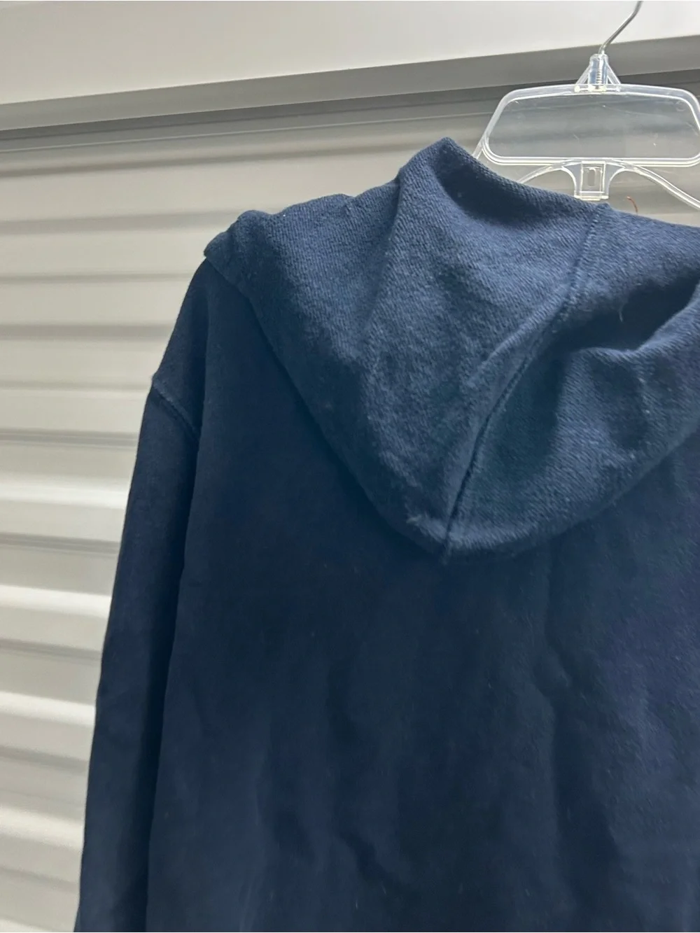 J. Crew Dark Navy Knit Zip Hoodie